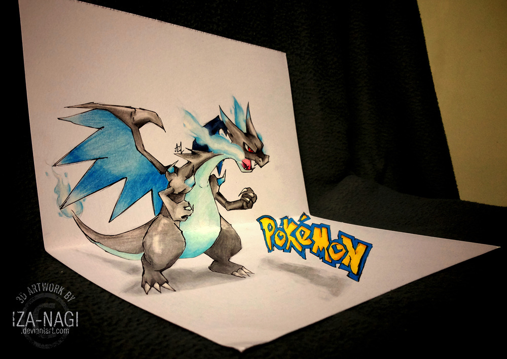 How To Draw Mega Charizard X | Pokemon Sketch Tutorial - YouTube