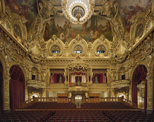 archatlas:  Opera David Leventi “Opera” records the interiors of world-famous opera houses, all photographed with 4x5” and 8x10” Arca-Swiss cameras to maximize detail. Architecturally meticulous, this body of work serves to historically document