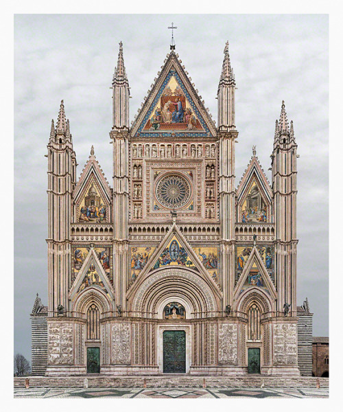 darksilenceinsuburbia: Markus Brunetti: From the series Facades 1. Cortegaça, Paróquia de San