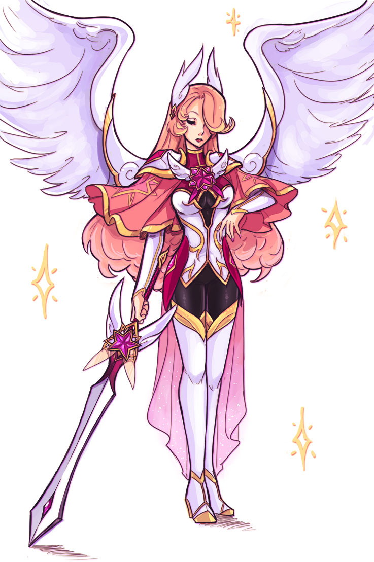 shinaartificial:A quick Kayle concept skin I did because I needed one for my comic.