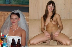 hotbride:  Hot bride - Brides having sex in wedding dresses, gowns, veils and rings. 