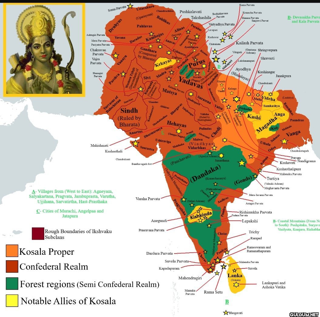 A map of Ram Rajya and...