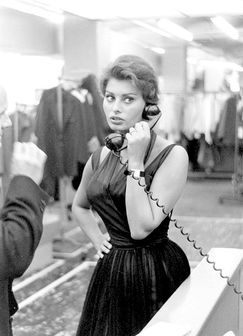 Sophia Loren in New York City, c. 1958. 
