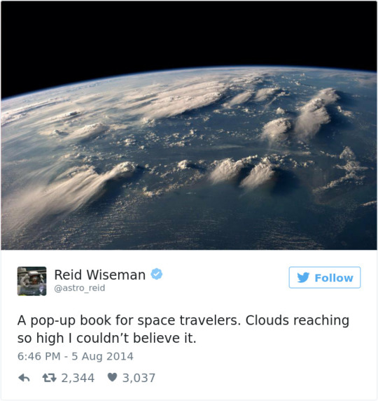 Astronaut tweets