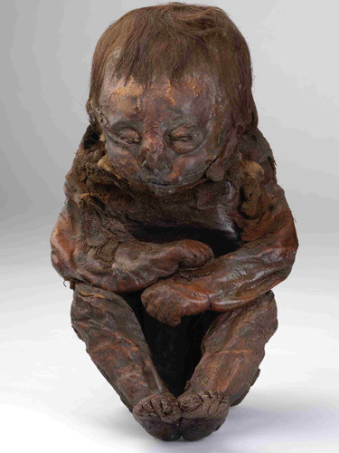 The Detmold child  Known as the Detmold child, this 8-to-10-month-old baby died in Peru around 4480 