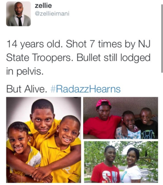 krxs10:  Unarmed, non-violent 14-year-old, shot 7 times by New Jersey police, but
