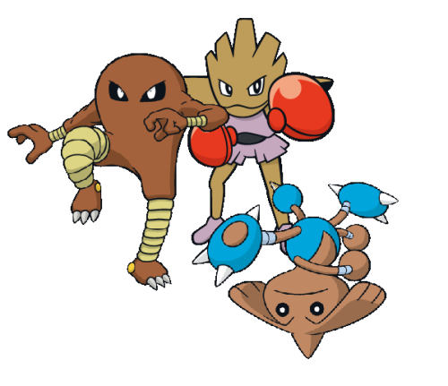 The names of the Pokémon Hitmonlee and Hitmonchan are based on Bruce Lee  and Jackie Chan.