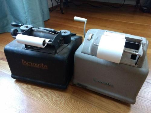 The portable adding machine seems like a bit of a misnomer when it arrives at a hefty 20 pounds and 