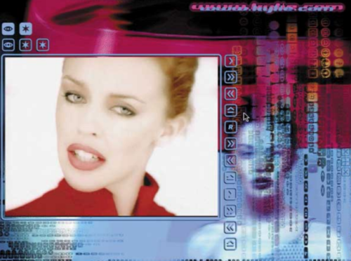 y2kaestheticinstitute:Screencap from Kylie Minogue’s interactive MV on the Did It Again CD single (1