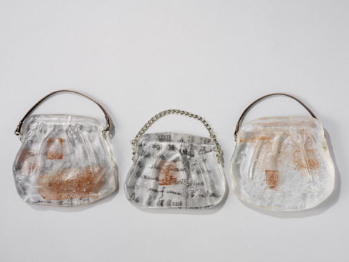 misswallflower: Lost and Found - glass purses by Philippa Beveridge“This on-going series 