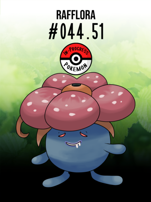 inprogresspokemon:#043.5 - Oddish remain semi buried during the day, exposing only their leaves to r