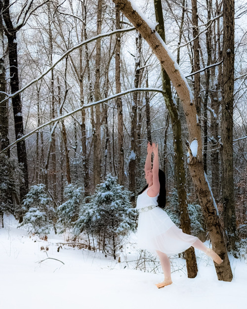 ballet snow photoshoot