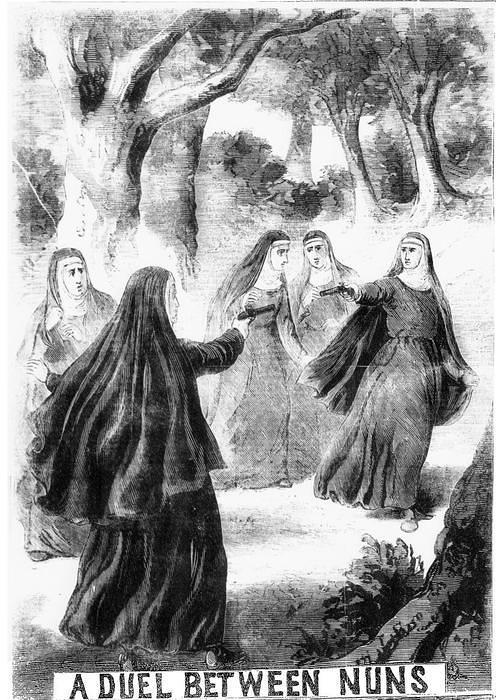 roccocantodea:  A DUEL BETWEEN NUNS The Illustrated Police News (1st publication-