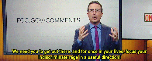 mulaneysbutt:   John Oliver’s message to the Internet Trolls to bombard fcc.gov/comments