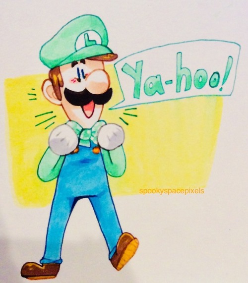 spookyspacepixels: I drew the Best Boy™ using some new markers I was gifted recently! Also Lui