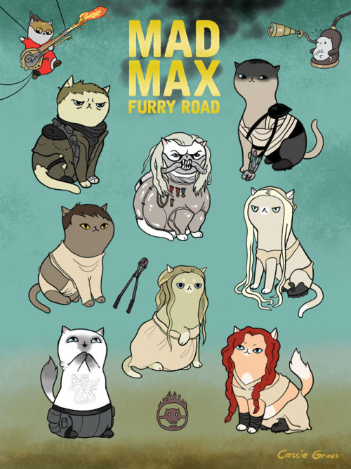 Mad Max: Furry Road, 9x12″ prints available here: https://www.etsy.com/listing/233643275/mad-max-fur