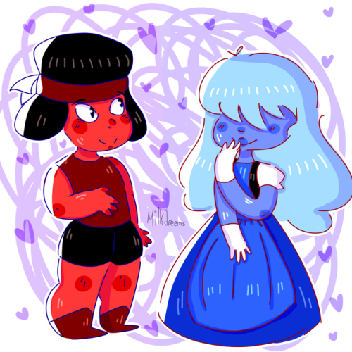 milkdreems:Drew a doodle of these two because who doesn’t love them