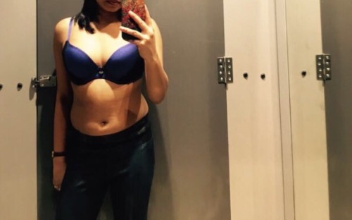 newcplpune:  Since all of you like her lips so much .. amanda for you .. being sunday she went to the mall in a strappy top without bra and tried some bras in trial room..  every man woman gazed upon her boobs and clealry visible nipples in the mall..