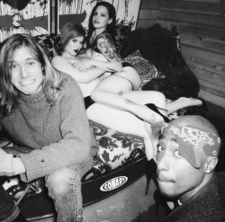 hellovagirl: Kurt Cobain and Tupac with some fans in the early 90s. 