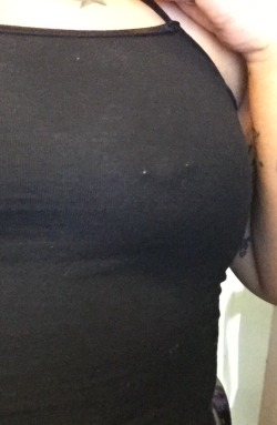 shesawhiskeylover:  Even with black Shirts you can still See My nipple Rings  Oh fuck me&hellip;