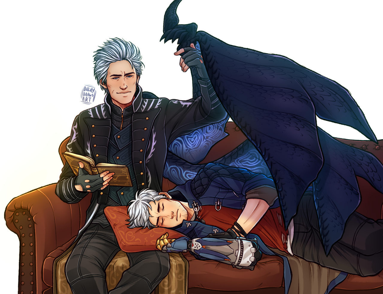 Drusoona (Vergil lover💙) on X: RT @SafK_Art: don't you all think Nero  deserves a plastic chair as well? #DevilMayCry #Nero #artwork #Vergil   / X