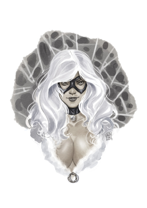 Black Cat fanart digital artmade in Manga Studio 4EX &amp; Photoshop CS5 with a Cintiq 22HDFebra