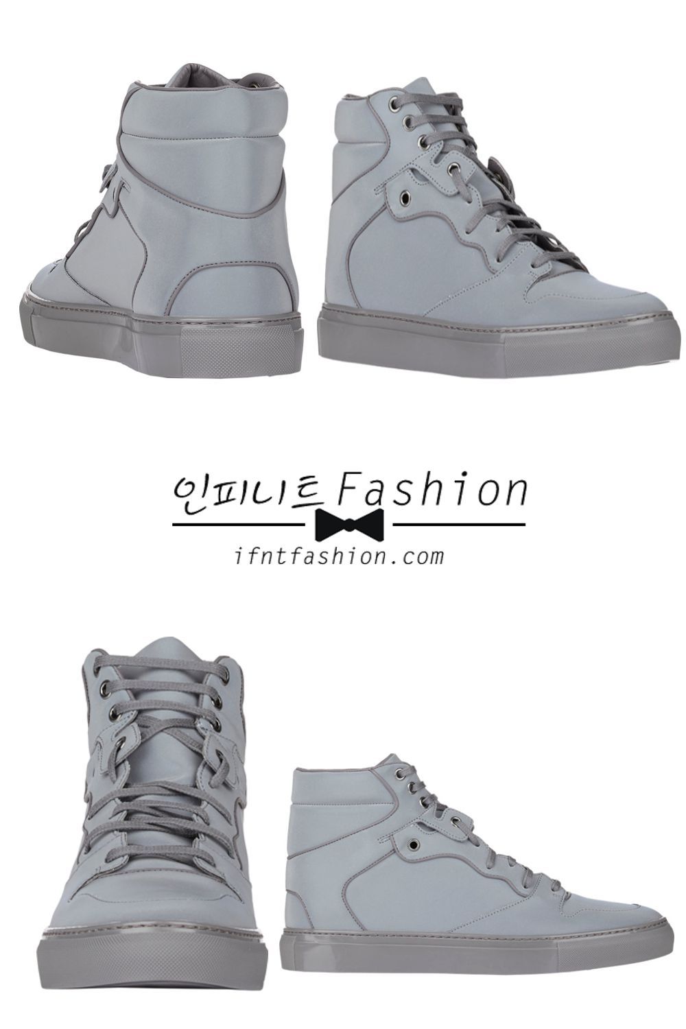 ifntfashion:  SUNGGYU☆ Balenciaga Reflective High-Top Sneakers Grey - $635Image