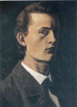   Self-portrait,Edvard Munch, 1882   