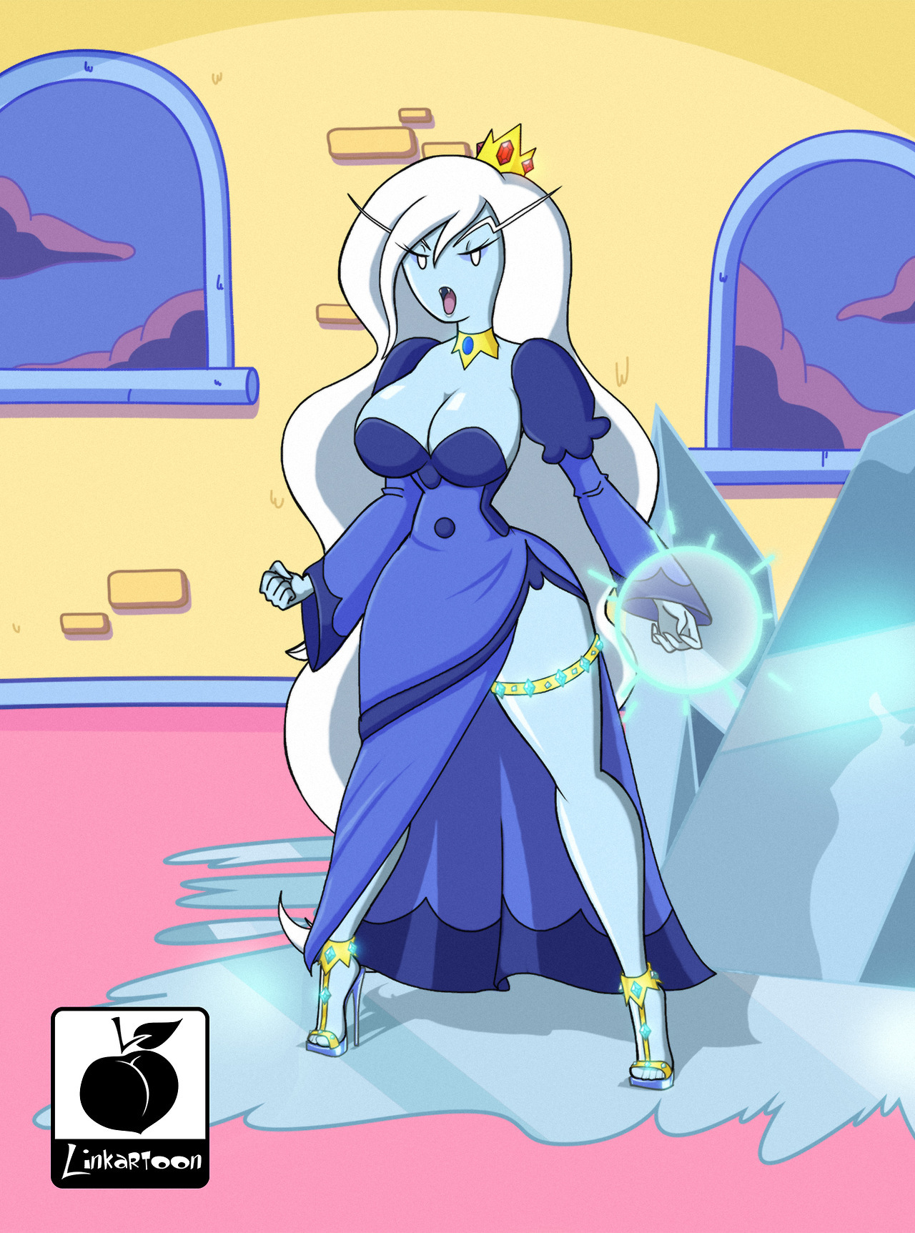 linkartoon:   This is a drawing of my version of the Ice Queen, I know some prefer