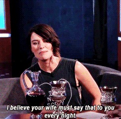 was-jaimelannisters-blog:  Lena Headey and Jimmy Kimmel talk Game of Thrones style