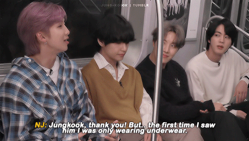 Jungkook Saying His First Impression Of Namjoon Was He Thought He Was Amazing And Then Namjoon Just Went