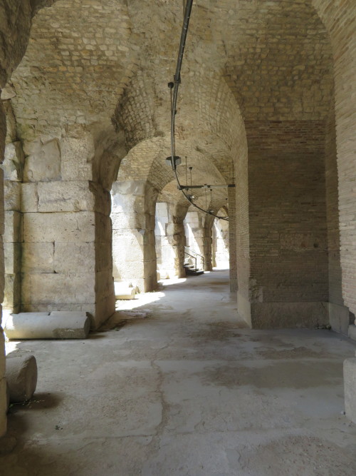 odys-seus: Corridor of the Teatro romano di Benevento (Roman theatre of Benevento)  Built 