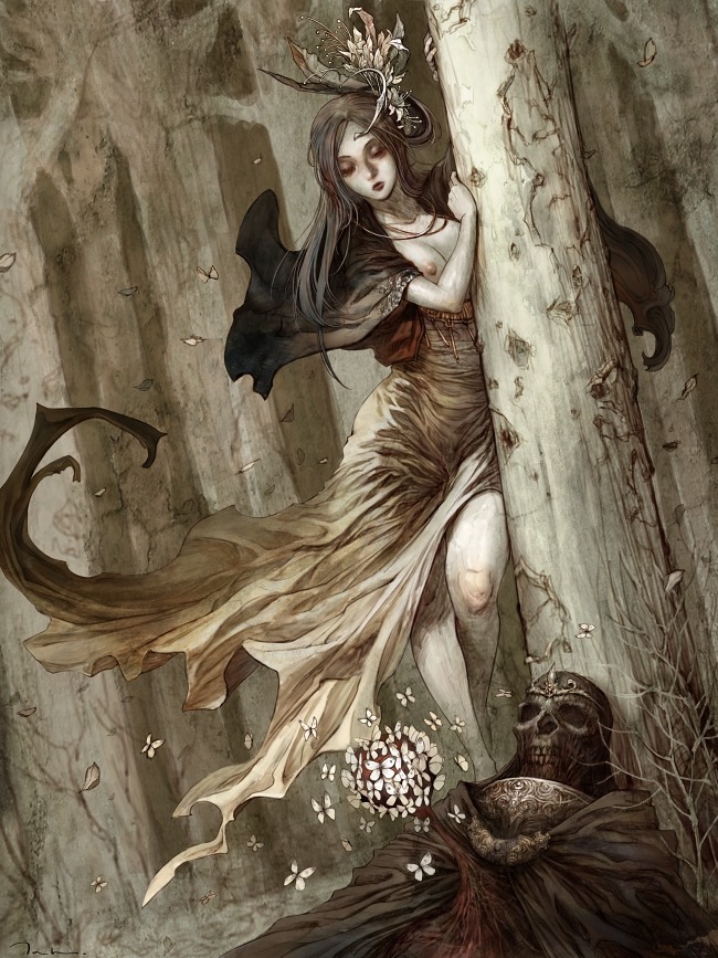 creaturesfromdreams:  Witch of forest by tahra 
