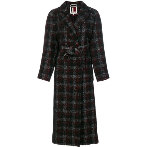 I&rsquo;M Isola Marras checked belted coat ❤ liked on Polyvore (see more checked coats)