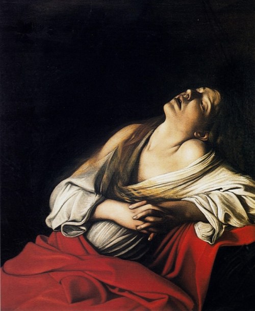 Mary Magdalen in Ecstasy by Caravaggio (1606), Artemisia Gentileschi (n.d.), and Orazio Ge