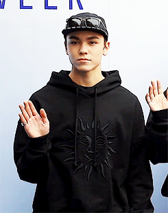 sneezes:vernon at seoul fashion week.
