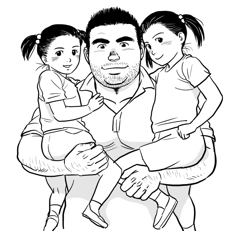 banjyaku:  Daddy and daughters