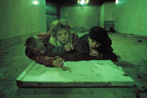 mystic0wl:  Homeless children living in an underground passage under the Pouchkine Square. Moscow, 1