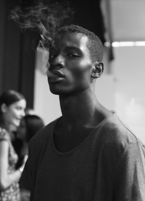 backstagestylediary:Adonis Bosso backstage at Richard Chai Love for flaunt.com by Elisa Hyman