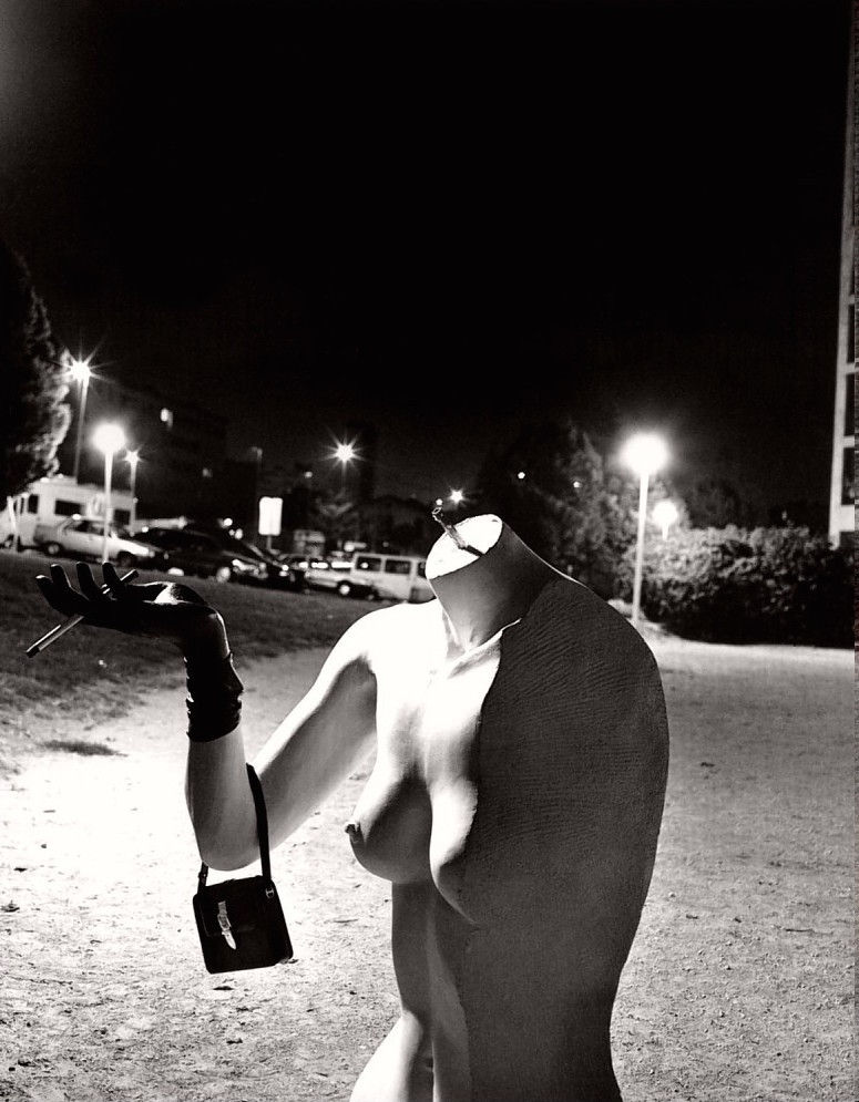 helmutnewtonphoto:1998 Calender Fashion Designer Jean-Claude Jitrois, Sculpture by
