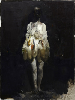 iheartmyart:  Nicola Samorì, Acquario, 2013, oil on linen, 200 x 150 cm 