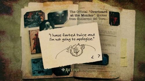 rotenmaul:  Guillermo del Toro quotes on the Hellboy Director’s Cut DVD - Part One 