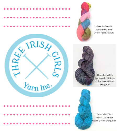 Three Irish Girls is a artisan, hand-dyed yarn company based off the shores of Wisconsins own Lake S