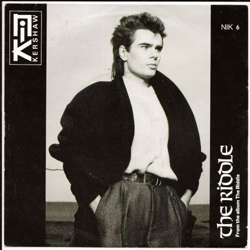 “The Riddle” 7″ vinyl sleeve (MCA NIK 6) - Nik Kershaw 1984
