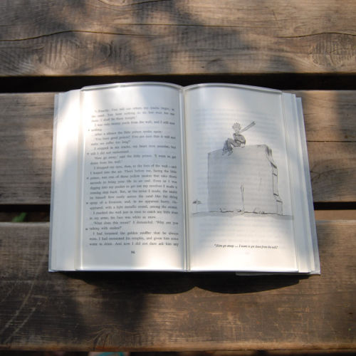 fussyfangss:teamshercock:utilitarianthings:‘Book on Book‘ is a transparent paperweight that holds do