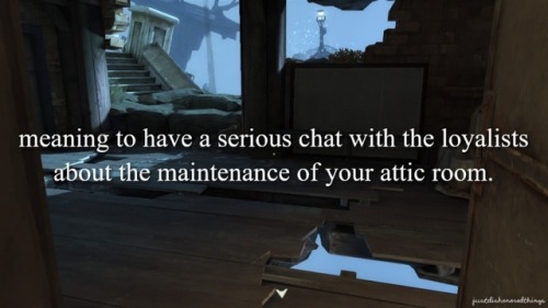 justdishonoredthings: JDT: meaning to have a serious chat with the loyalists about the maintenance o