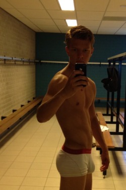 men-in-underwear:  Locker Room Lad SUBMIT