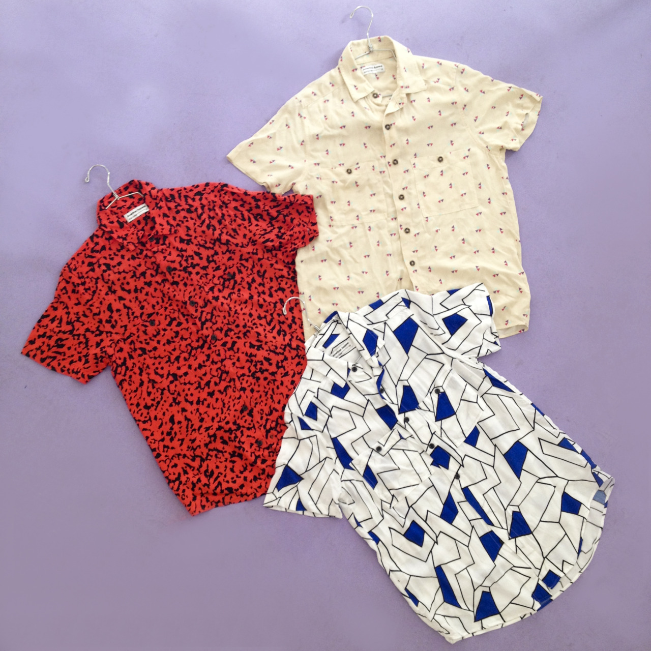 americanapparel:  End summer with a bang! Funky new prints in our Short Sleeve Rayon