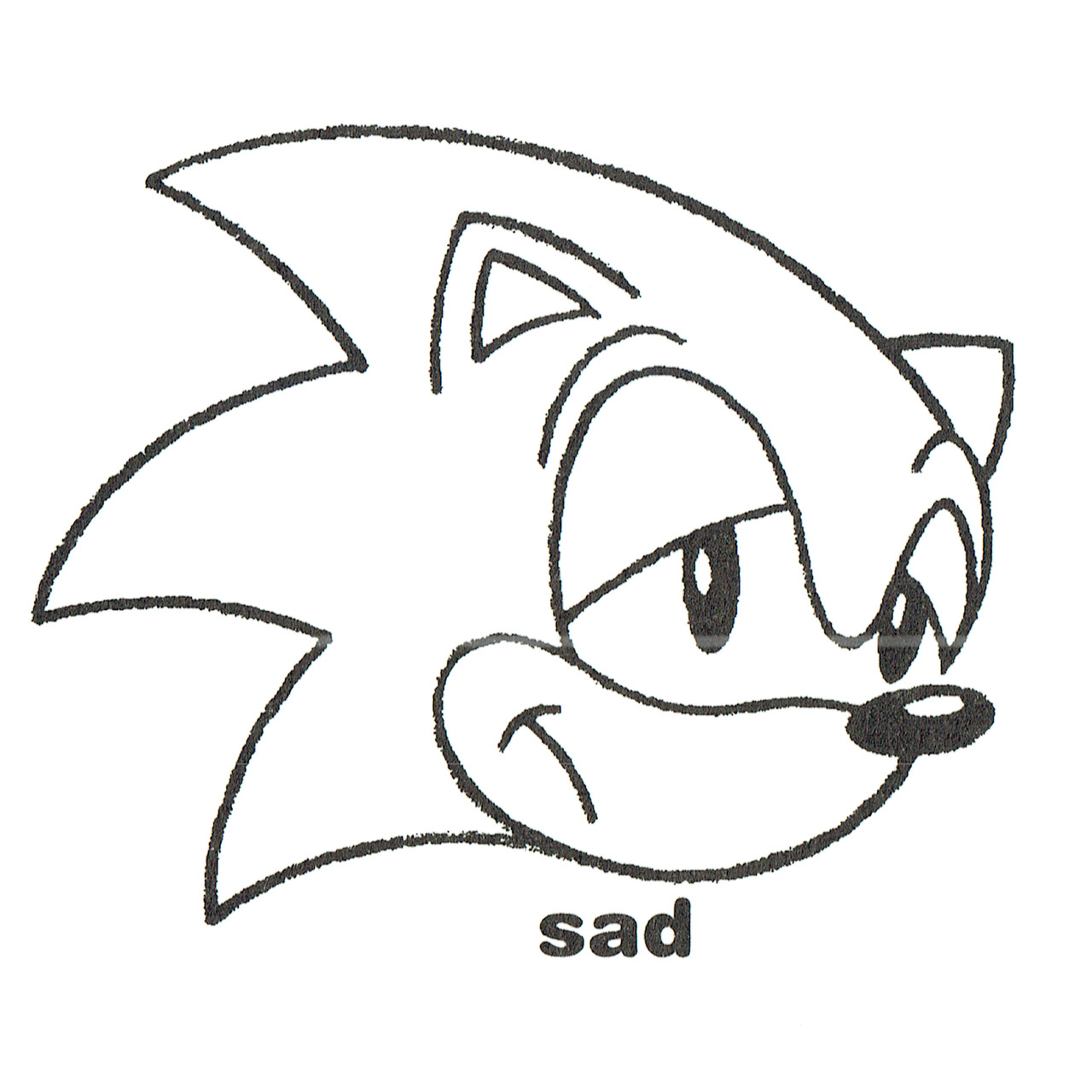 How to draw Sonic’s head, from ‘How to Draw Sonic... - Sonic The Hedgeblog