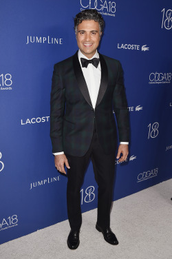 celebritiesofcolor:  Jaime Camil attends the 18th Costume Designers Guild Awards with Presenting Sponsor LACOSTE at The Beverly Hilton Hotel on February 23, 2016 in Beverly Hills, California. 